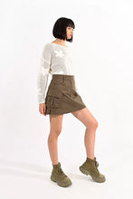 Load image into Gallery viewer, Cargo Skirt - Khaki
