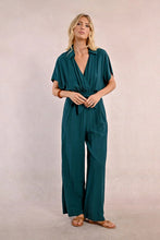 Load image into Gallery viewer, Wide fluid jumpsuit - Petrol blue
