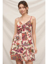 Load image into Gallery viewer, Printed Mini Dress W Dots - Multi
