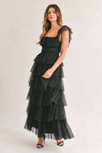 Load image into Gallery viewer, Maxi Mesh Dress - Black

