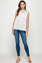 Load image into Gallery viewer, Smocked Sleeveless Top - Light Grey
