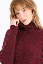 Load image into Gallery viewer, Turtleneck Sweater - Dark Red
