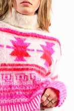 Load image into Gallery viewer, Winter Sweater - Pink/offwhite
