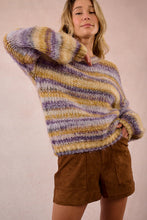 Load image into Gallery viewer, Melange Sweater - Mauve/Purple
