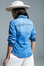 Load image into Gallery viewer, Denim Shirt - mid wash
