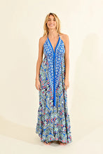 Load image into Gallery viewer, Halter maxi dress - Blue athena
