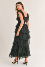 Load image into Gallery viewer, Maxi Mesh Dress - Black
