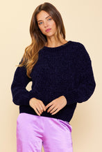 Load image into Gallery viewer, Chenille Sweater - Navy

