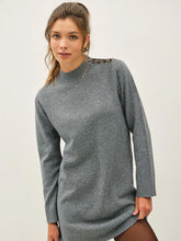 Load image into Gallery viewer, Sweater mini dress - Char
