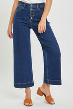Load image into Gallery viewer, Buttondown Ankle Jeans - Dark blue
