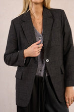 Load image into Gallery viewer, Checkered Blazer - Black
