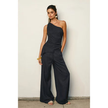 Load image into Gallery viewer, Linen Pants - Navy
