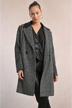 Load image into Gallery viewer, Herringbone Coat - Black
