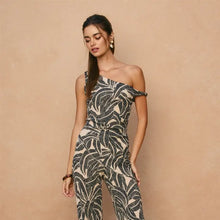 Load image into Gallery viewer, Tropical leaf pants - Midnight
