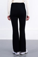 Load image into Gallery viewer, Flared knit pants - Black
