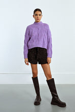 Load image into Gallery viewer, Cable knit sweater - Mauve
