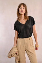 Load image into Gallery viewer, V Neck T shirt - Black
