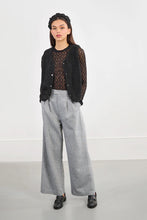 Load image into Gallery viewer, Semi Sheer LS Top - Black
