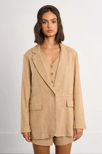 Load image into Gallery viewer, Linen Blazer - Beige
