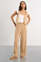 Load image into Gallery viewer, Wide Linen Pants - Beige
