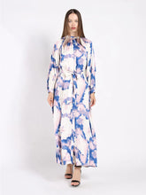 Load image into Gallery viewer, Belted Pleated Dress - Lavender
