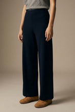 Load image into Gallery viewer, Hi waist wideleg pants - Navy
