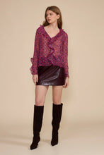 Load image into Gallery viewer, Faux leather mini skirt - Wine
