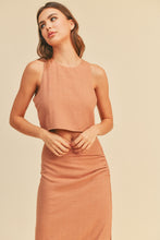 Load image into Gallery viewer, Linen slvls Top - Salmon
