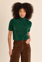 Load image into Gallery viewer, Fluffy short sleeve sweater - Green
