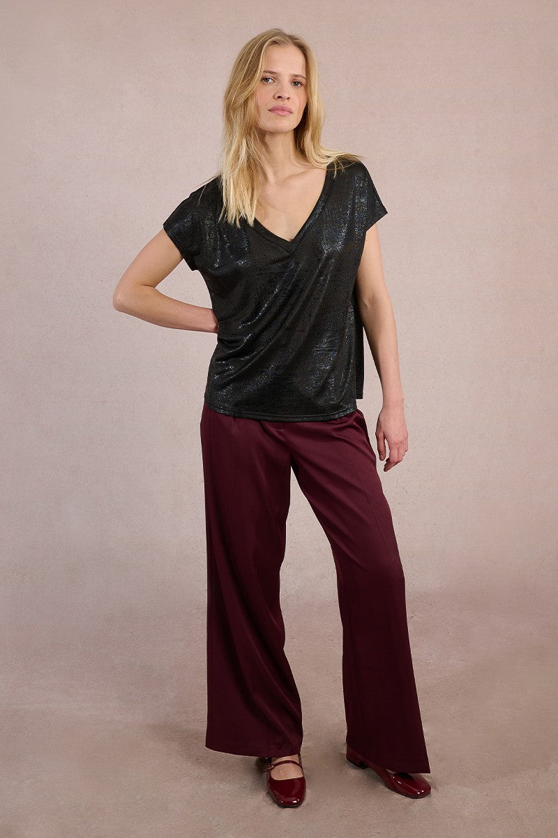 Metallic Tee - Black