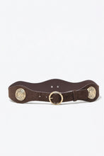 Load image into Gallery viewer, Rosette buckle belt - Brown
