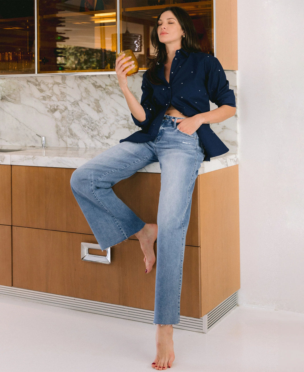 Raw mid rise Jeans - vouch