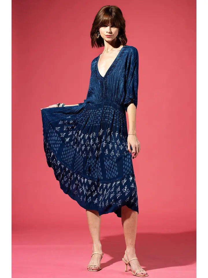 トップス shishikui twist navy Ti front blue ridge dress - Midnight – Shishi Boutique