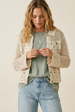 Load image into Gallery viewer, crochet Cardigan - beige
