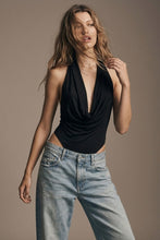 Load image into Gallery viewer, Halter bodysuit - black
