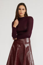 Load image into Gallery viewer, Knitted Long sleeve Top - Burgundy
