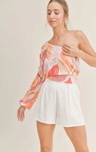 Load image into Gallery viewer, sunset one slde top - pink multi
