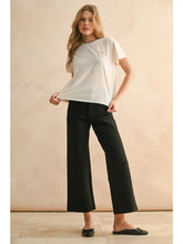 Load image into Gallery viewer, Cropped Ponte pants - Black
