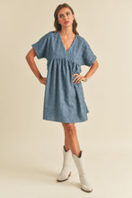 Load image into Gallery viewer, Babydoll Dress - Denim
