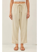 Load image into Gallery viewer, Croche Linen pants - Natural
