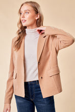 Load image into Gallery viewer, Raw Edge Blazer - Camel
