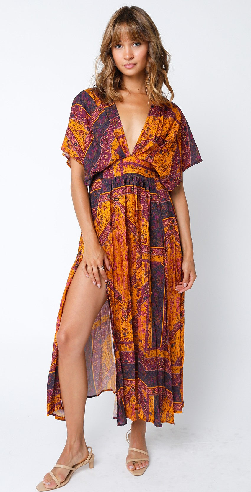 Madlene cover up - Mustard