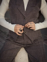 Load image into Gallery viewer, Button Vest - Char
