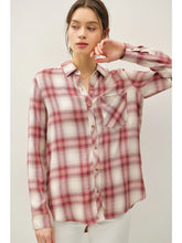 Load image into Gallery viewer, Plaid Shirt - Wine

