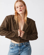 Load image into Gallery viewer, Cropped Blazer - Brown
