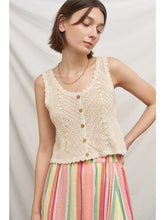 Load image into Gallery viewer, Sleeveless Crochet Top - Tan
