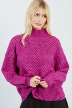 Load image into Gallery viewer, Turtleneck Sweater - Purple
