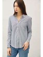 Load image into Gallery viewer, Striped Button up shirt - Denim
