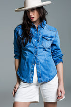 Load image into Gallery viewer, Denim Shirt - mid wash
