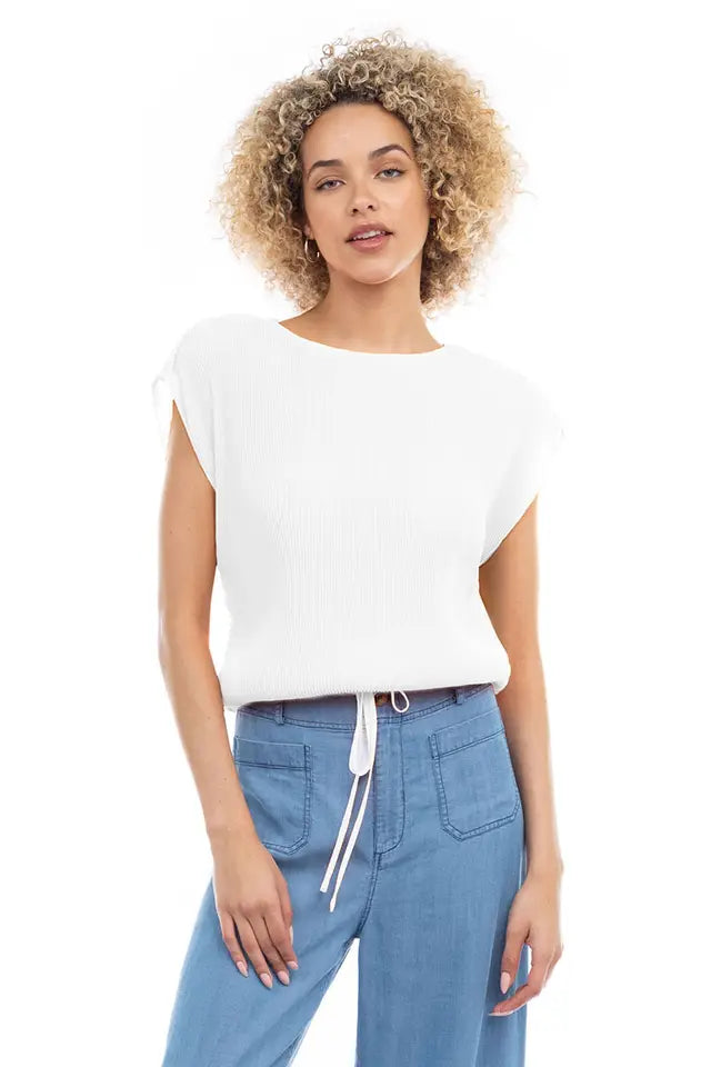 Plisse Blouse - Offwhite